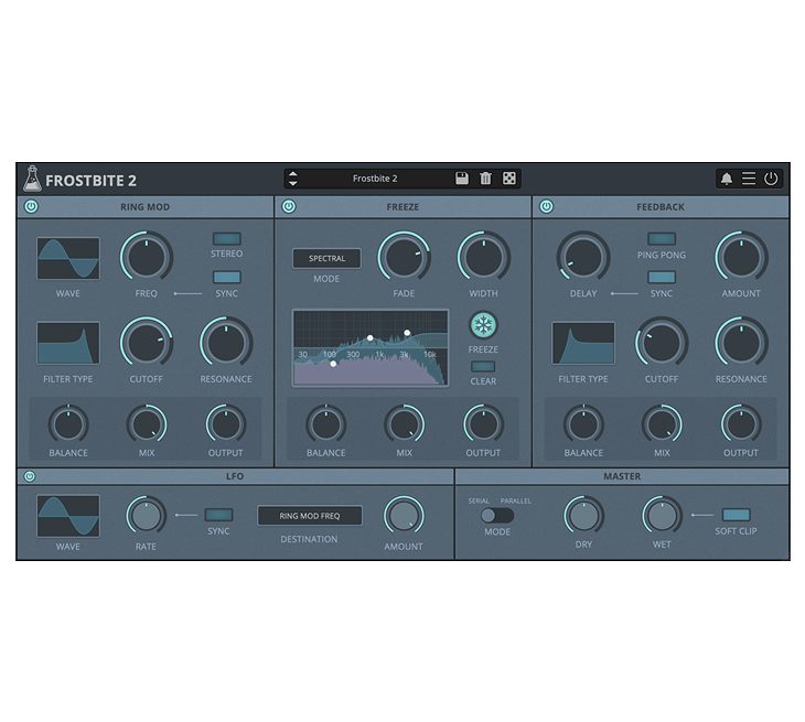 AudioThing - Frostbite 2 Plugins & FX Software GUI Artwork