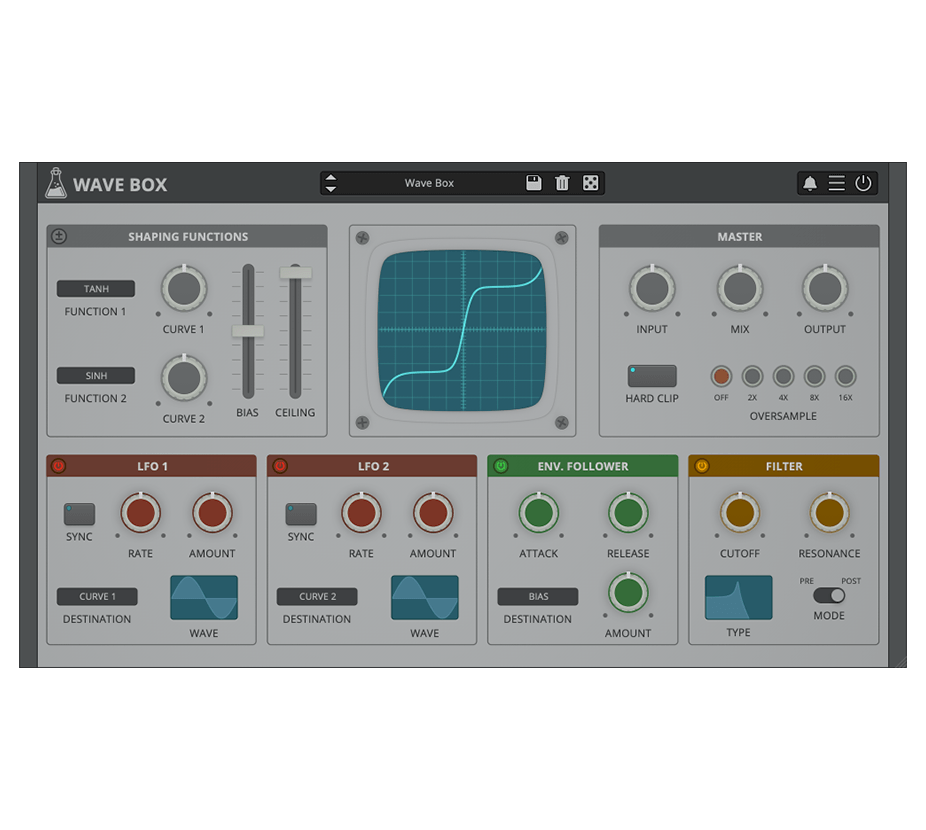 AudioThing - Wave Box Plugins & FX Software GUI Artwork