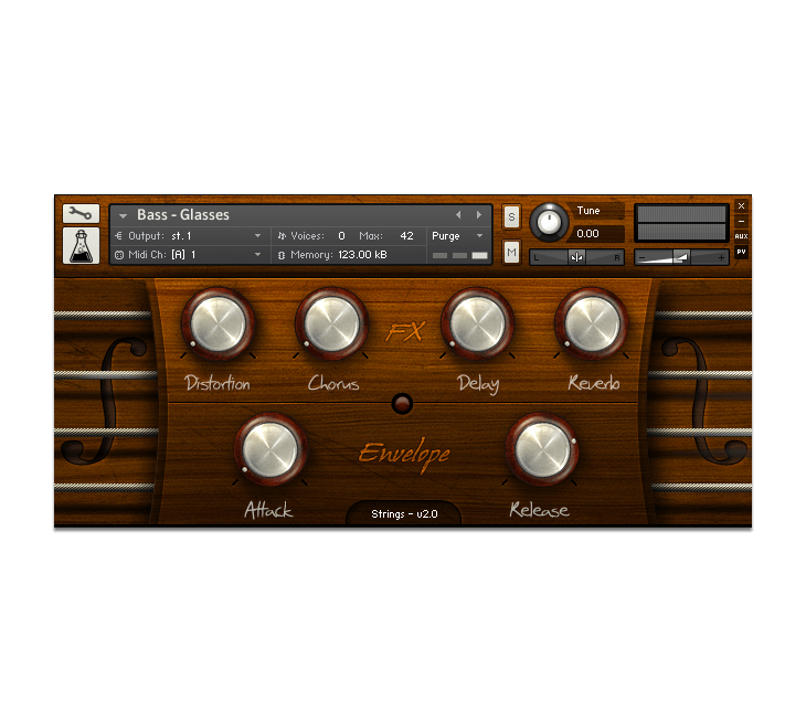 AudioThing - Strings Kontakt Instruments Software GUI Artwork