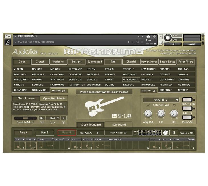 Audiofier - Riffendium 3 Kontakt Instruments Software GUI Artwork