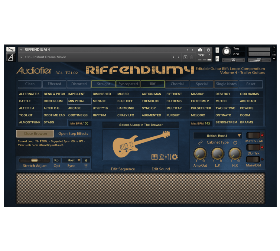 Audiofier - Riffendium 4 Kontakt Instruments Software GUI Artwork