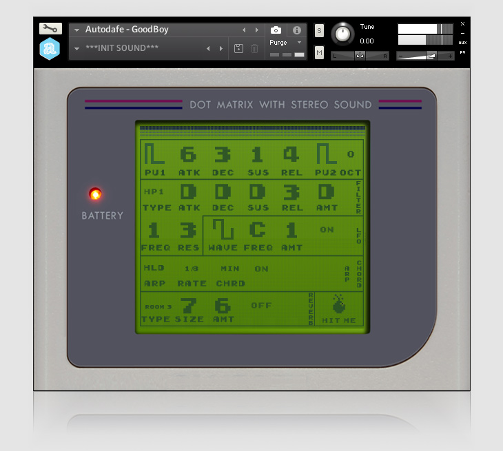 Autodafe  - GoodBoy Kontakt Instruments Software GUI Artwork