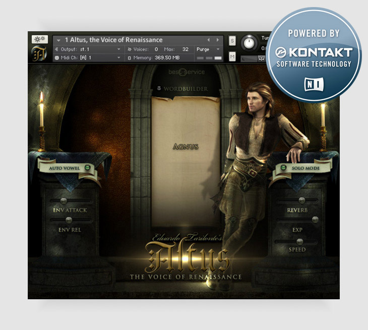 Best Service - Altus Kontakt Instruments Software GUI Artwork