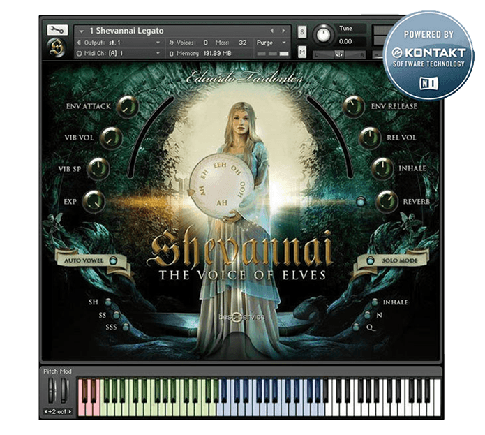 Best Service - Shevannai Kontakt Instruments Software GUI Artwork