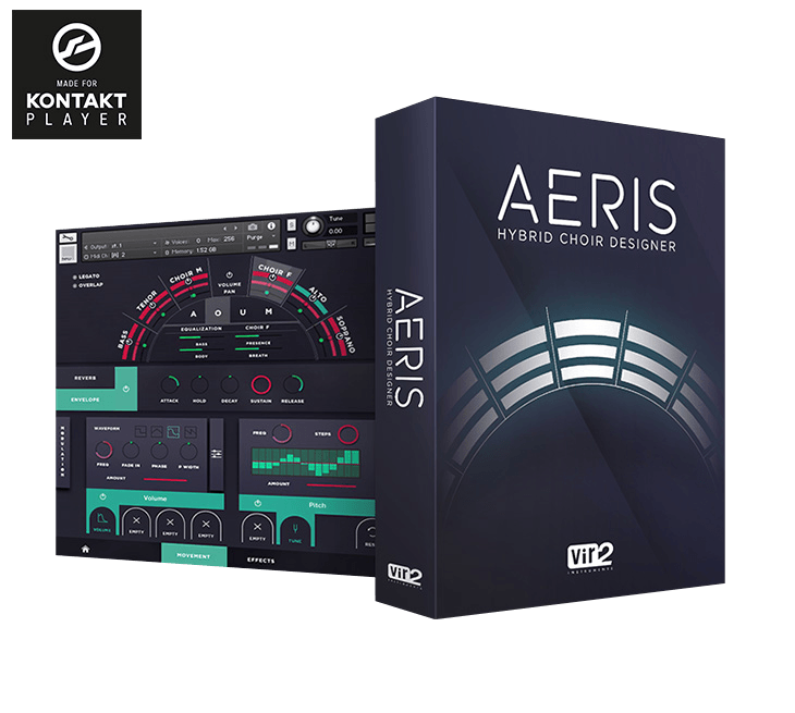 Vir2 Instruments - Aeris: Hybrid Choir Designer Kontakt Instruments Software GUI Artwork