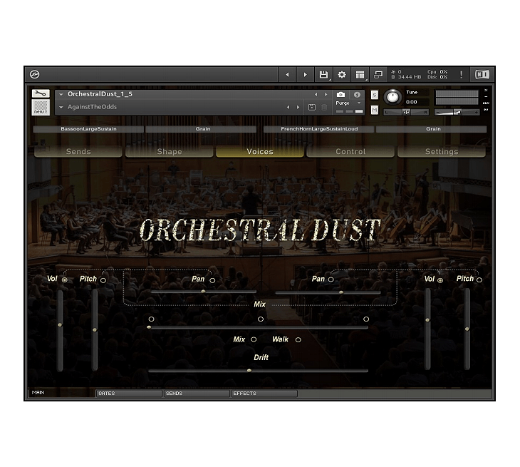 Channel Robot - Orchestral Dust Kontakt Instruments Software GUI Artwork