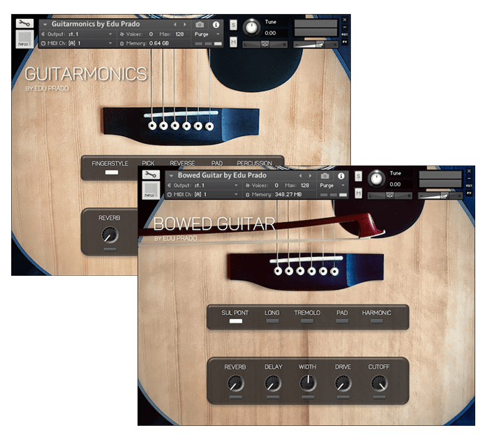 Edu Prado Sounds - Guitar Bundle Kontakt Instruments Software GUI Artwork