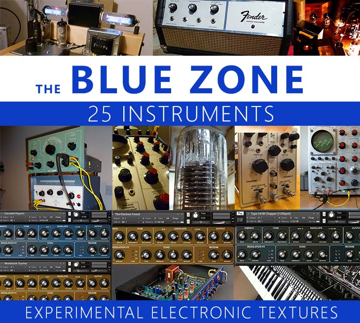 Hideaway Studio - The Blue Zone 01-25 Special Edition Kontakt Instruments Software GUI Artwork