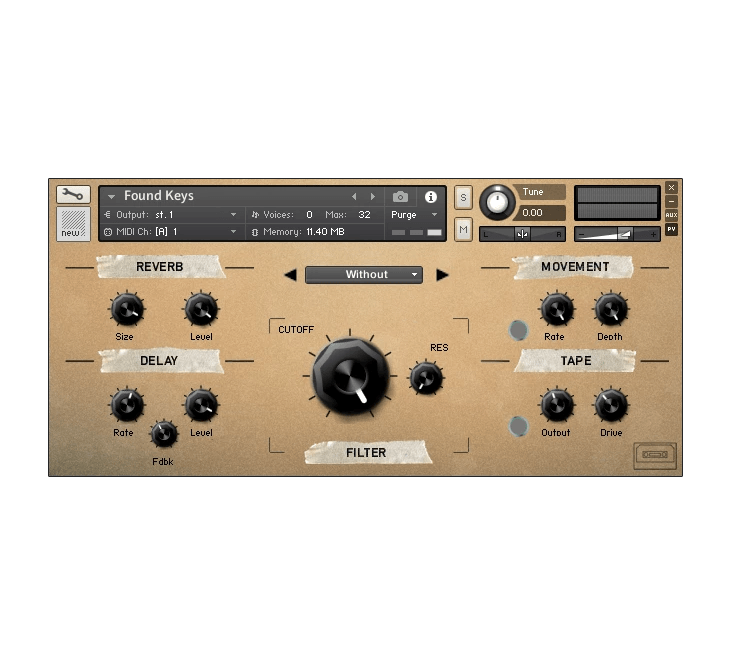 Iamlamprey - Found Keys Vol 1 Kontakt Instruments Software GUI Artwork