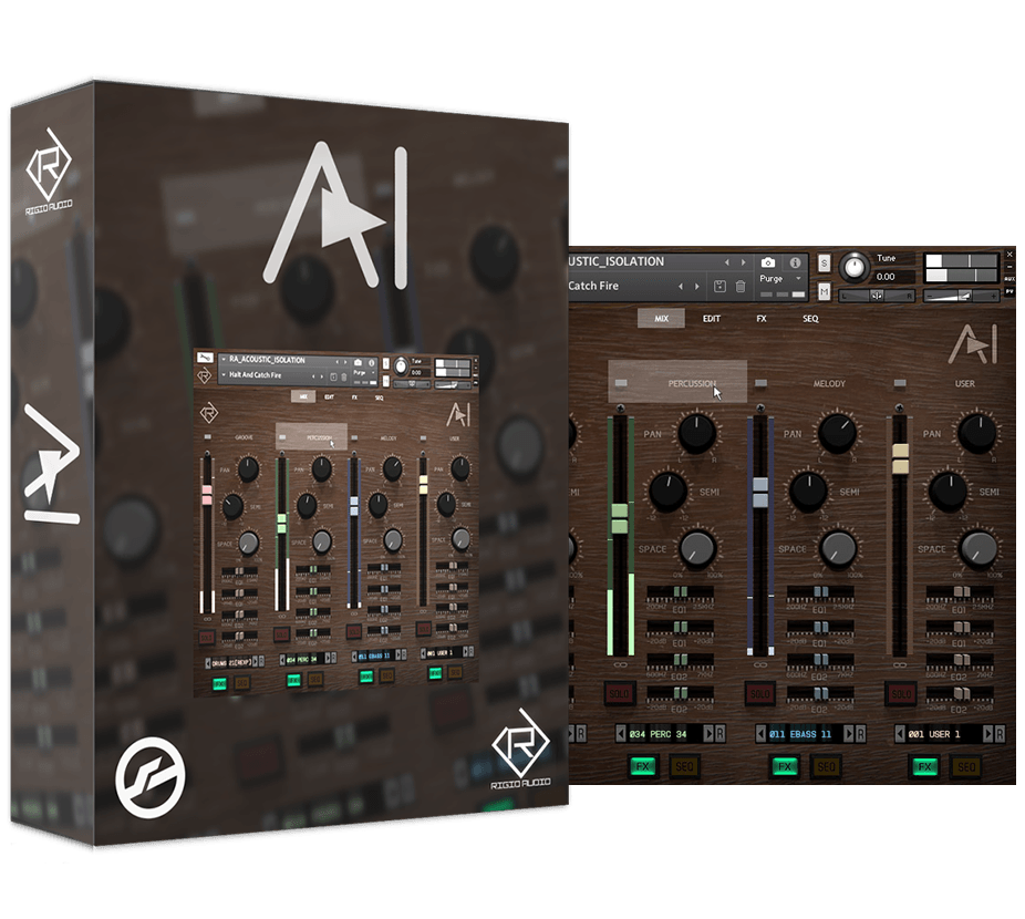 Rigid Audio - Acoustic Isolation Kontakt Instruments Software GUI Artwork