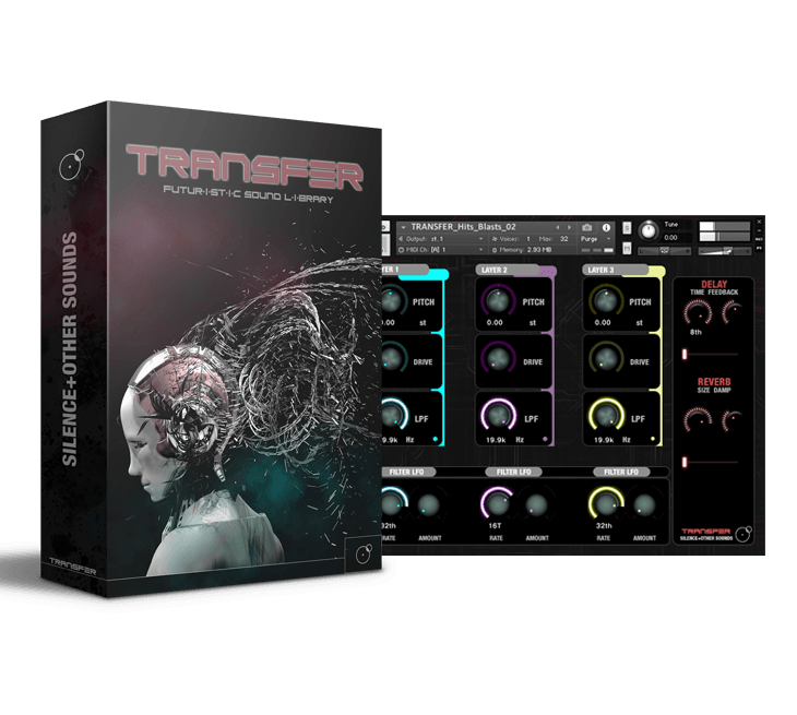 Silence + Other Sounds - Transfer Kontakt Instruments Software GUI Artwork