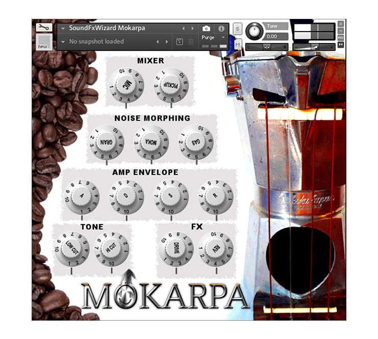 SoundFxWizard - Mokarpa Kontakt Instruments Software GUI Artwork