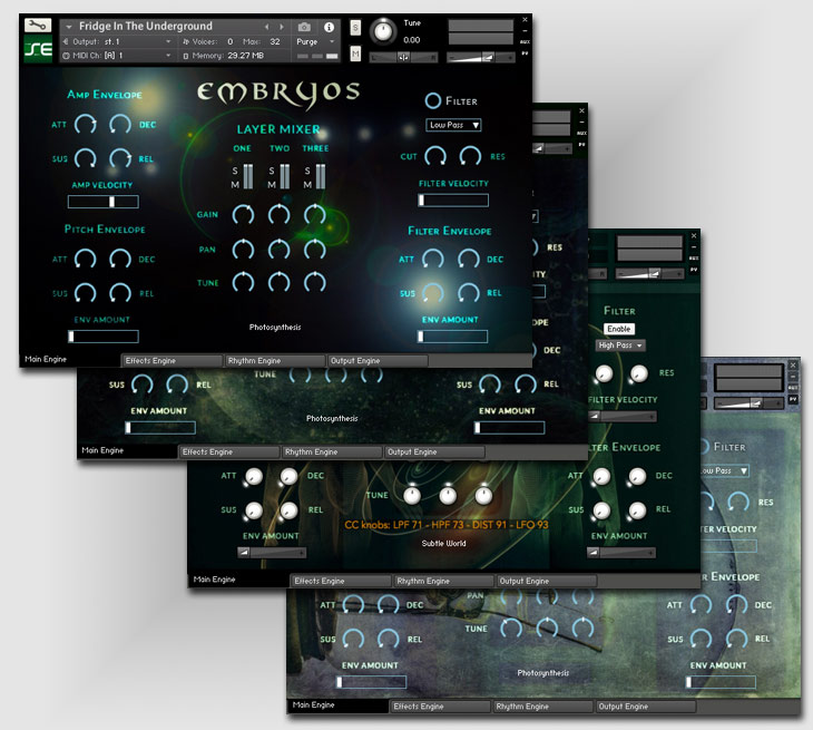 Soundethers - Cinematic Fields Kontakt Instruments Software GUI Artwork
