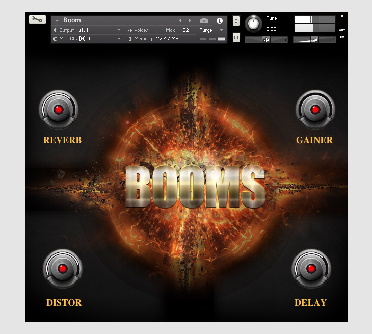 TH Studio - Trailer Booms Kontakt Instruments Software GUI Artwork
