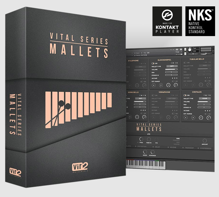 Vir2 Instruments - Vital Series: Mallets Kontakt Instruments Software GUI Artwork