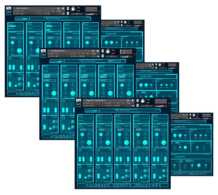 Visionary Robots Industries - ARK Bundle Kontakt Instruments Software GUI Artwork