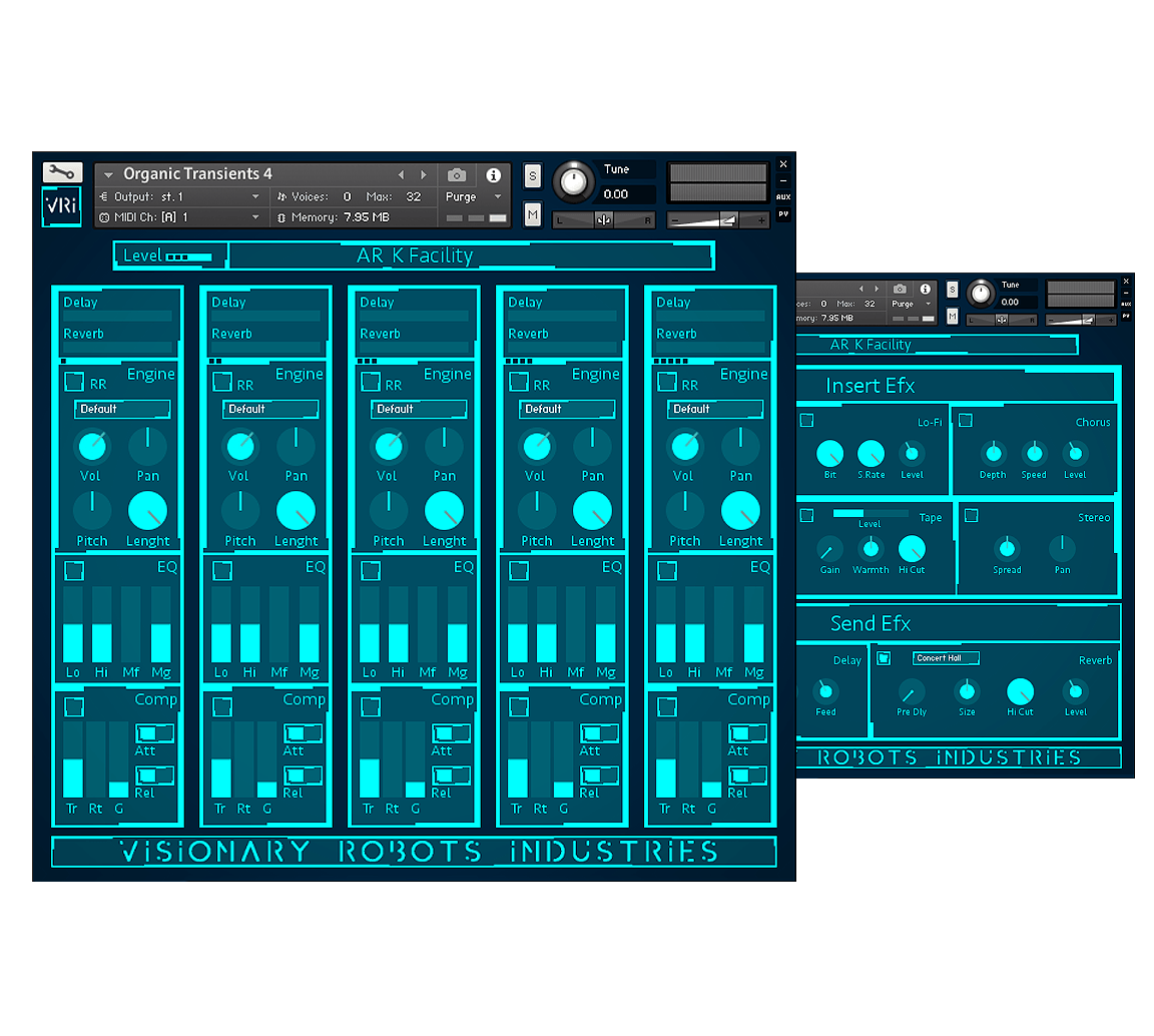 Visionary Robots Industries - ARK Facility - Level 3 Kontakt Instruments Software GUI Artwork