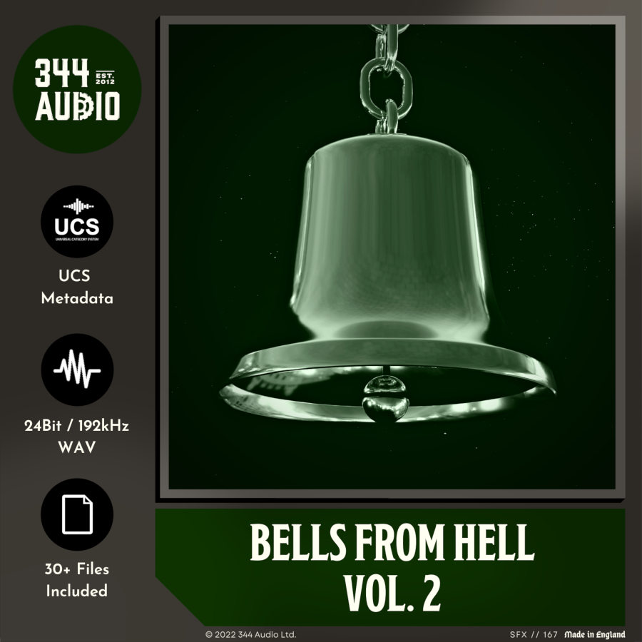 344 SFX - Bells From Hell Vol. 2 Sample Packs Software GUI Artwork