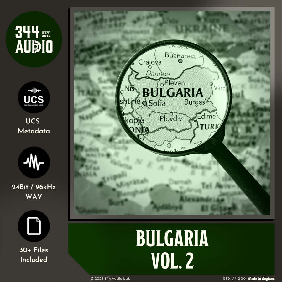 344 SFX - Bulgaria Vol. 2 Sample Packs Software GUI Artwork