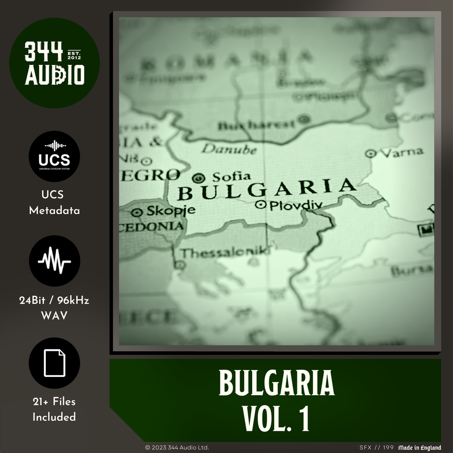 344 SFX - Bulgaria Vol.1 Sample Packs Software GUI Artwork