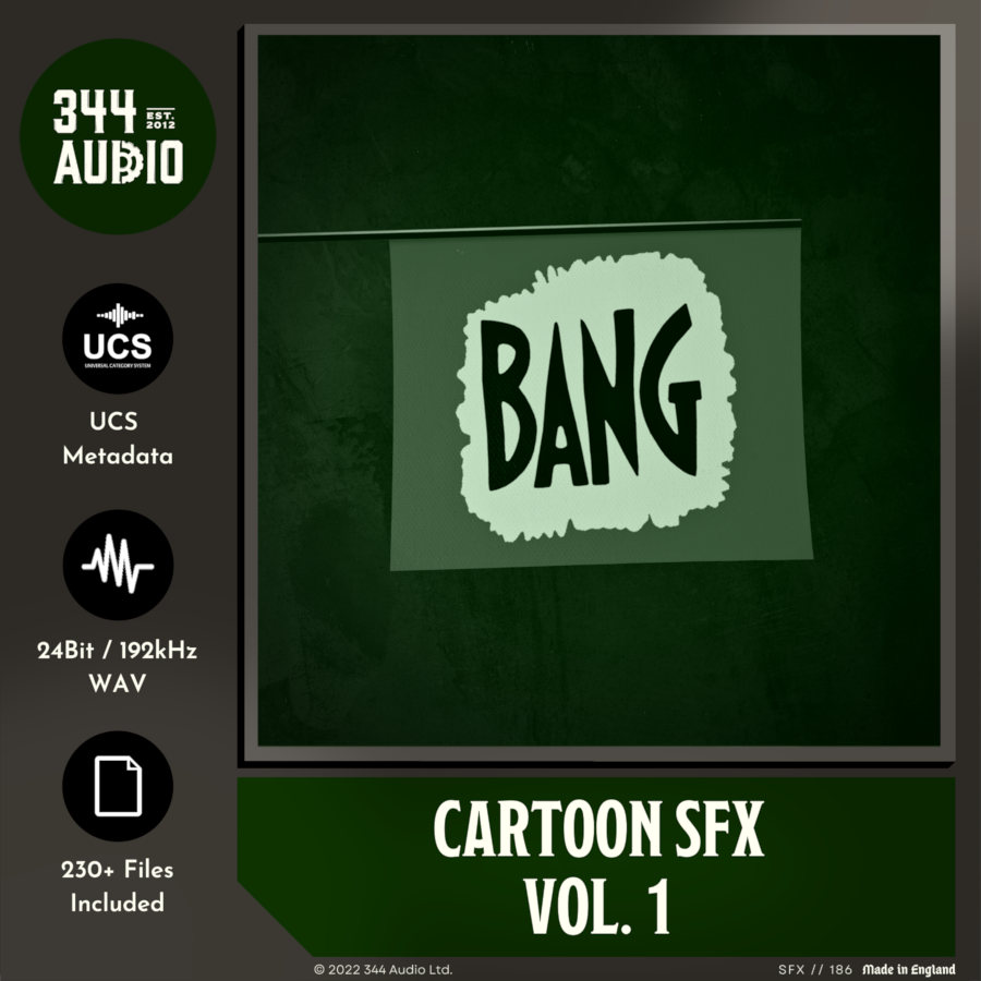 344 SFX - Cartoon SFX Vol. 1 Sample Packs Software GUI Artwork
