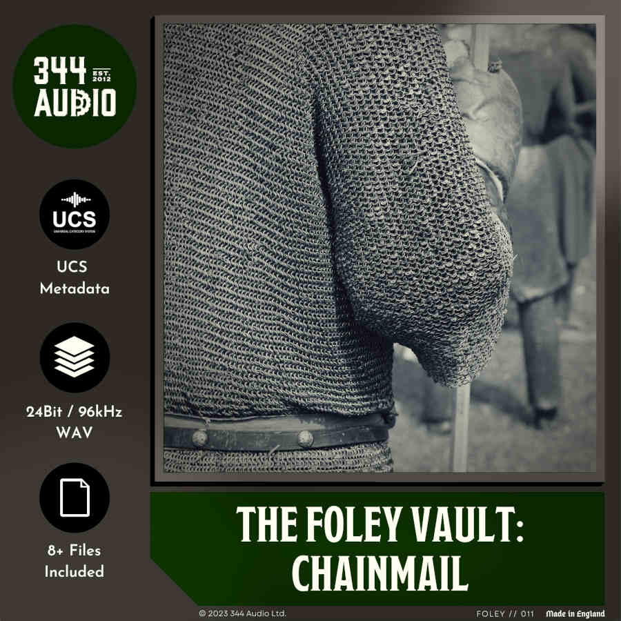 344 SFX - The Foley Vault: Chainmail Sample Packs Software GUI Artwork
