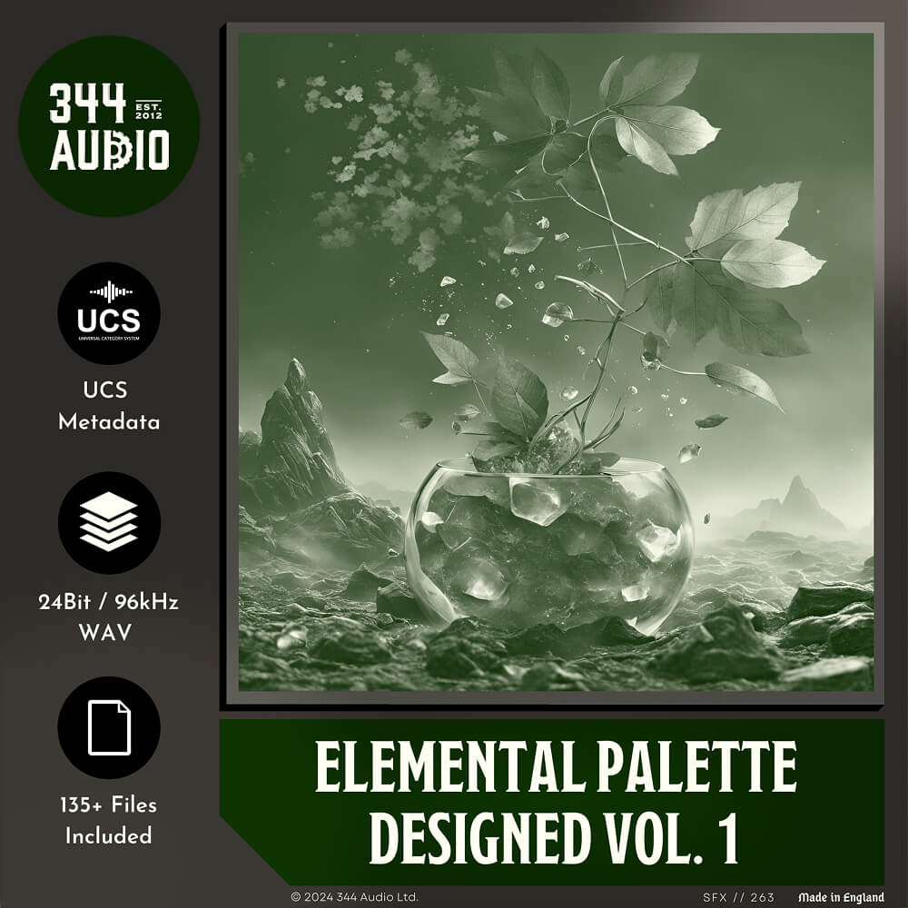 344 SFX - Elemental Palette Designed Vol. 1 Sample Packs Software GUI Artwork