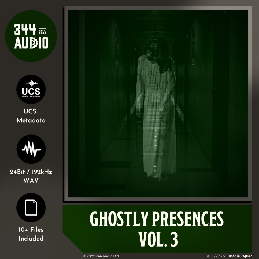 344 SFX - Ghostly Presences Vol. 3 Sample Packs Software GUI Artwork