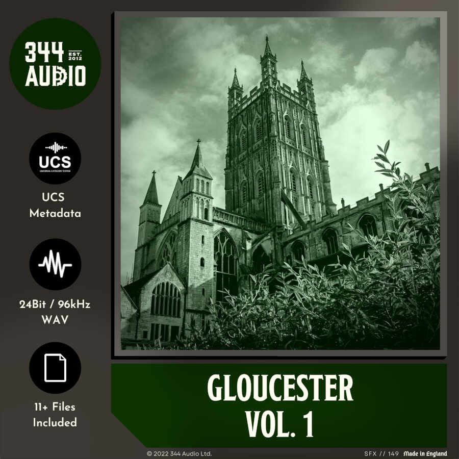 344 SFX - Gloucester Vol. 1 Sample Packs Software GUI Artwork