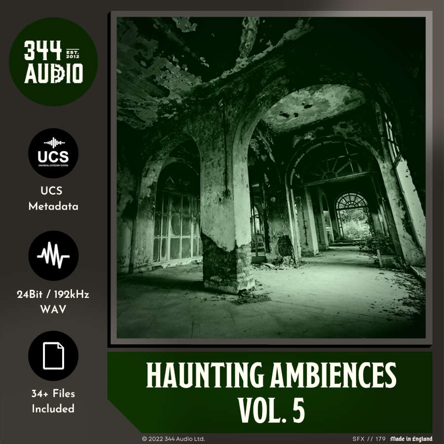 344 SFX - Haunting Ambiences Vol. 5 Sample Packs Software GUI Artwork