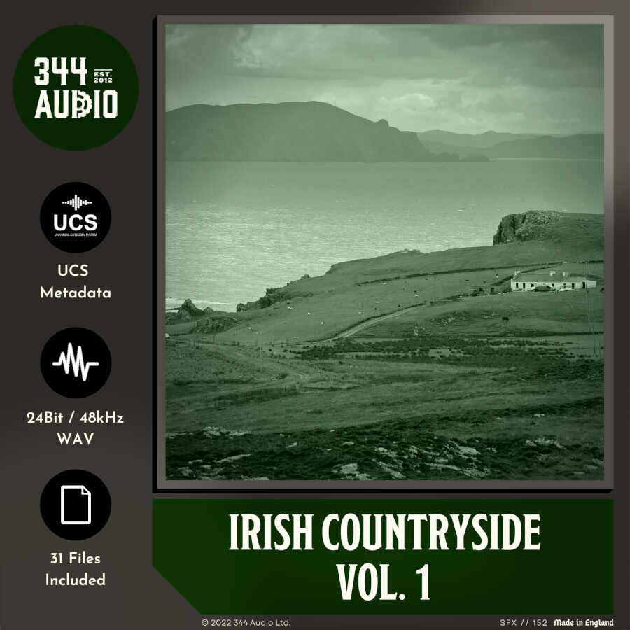 344 SFX - Irish Countryside Vol. 1  Sample Packs Software GUI Artwork