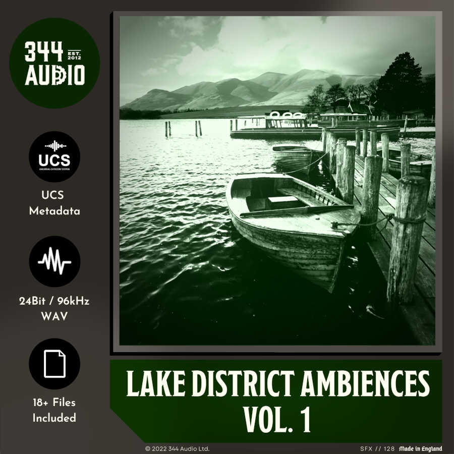 344 SFX - Lake District Ambiences Sample Packs Software GUI Artwork