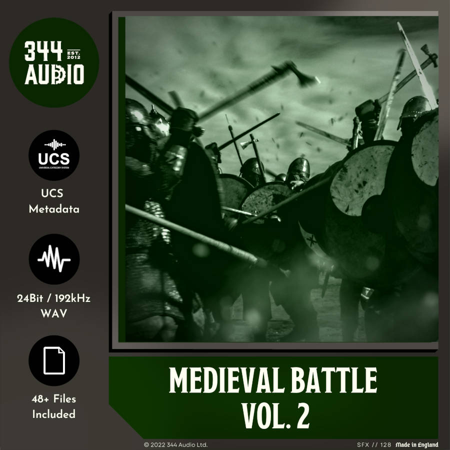 344 SFX - Medieval Battle Vol. 2 Sample Packs Software GUI Artwork
