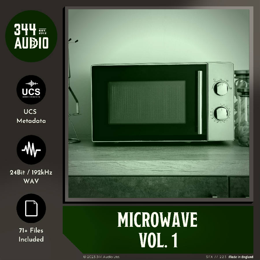 344 SFX - Microwave Vol. 1 Sample Packs Software GUI Artwork