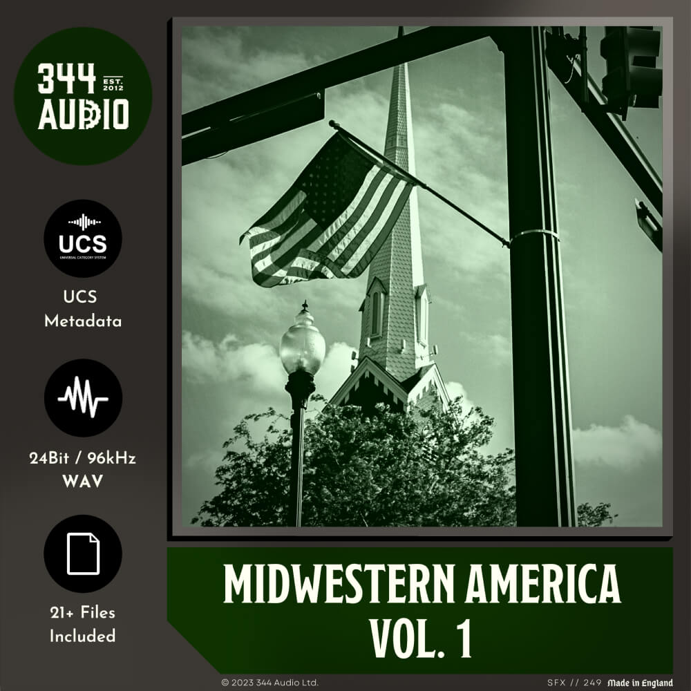 344 SFX - Midwestern America Vol. 1 Sample Packs Software GUI Artwork