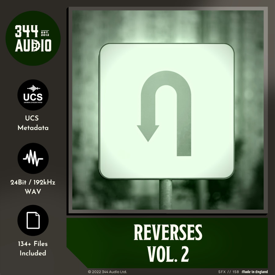 344 SFX - Reverses Vol. 2 Sample Packs Software GUI Artwork