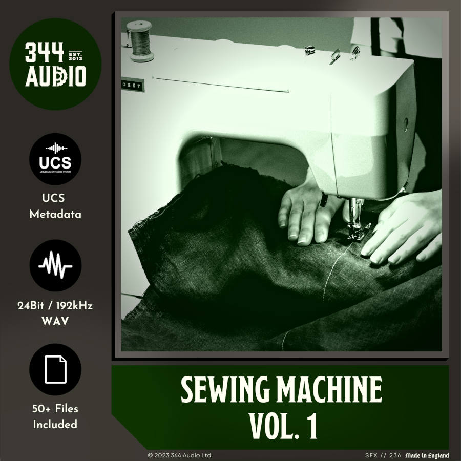 344 SFX - Sewing Machine Vol. 1  Sample Packs Software GUI Artwork