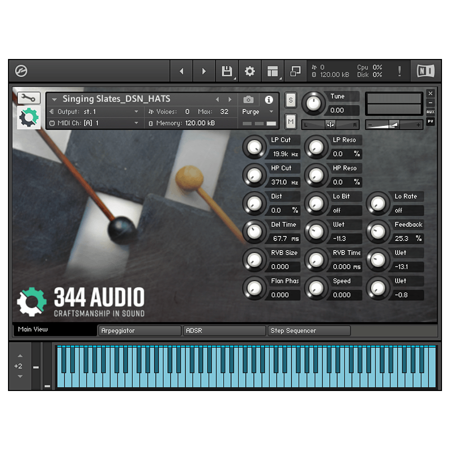 344 SFX - Singing Slates Kontakt Instruments Software GUI Artwork