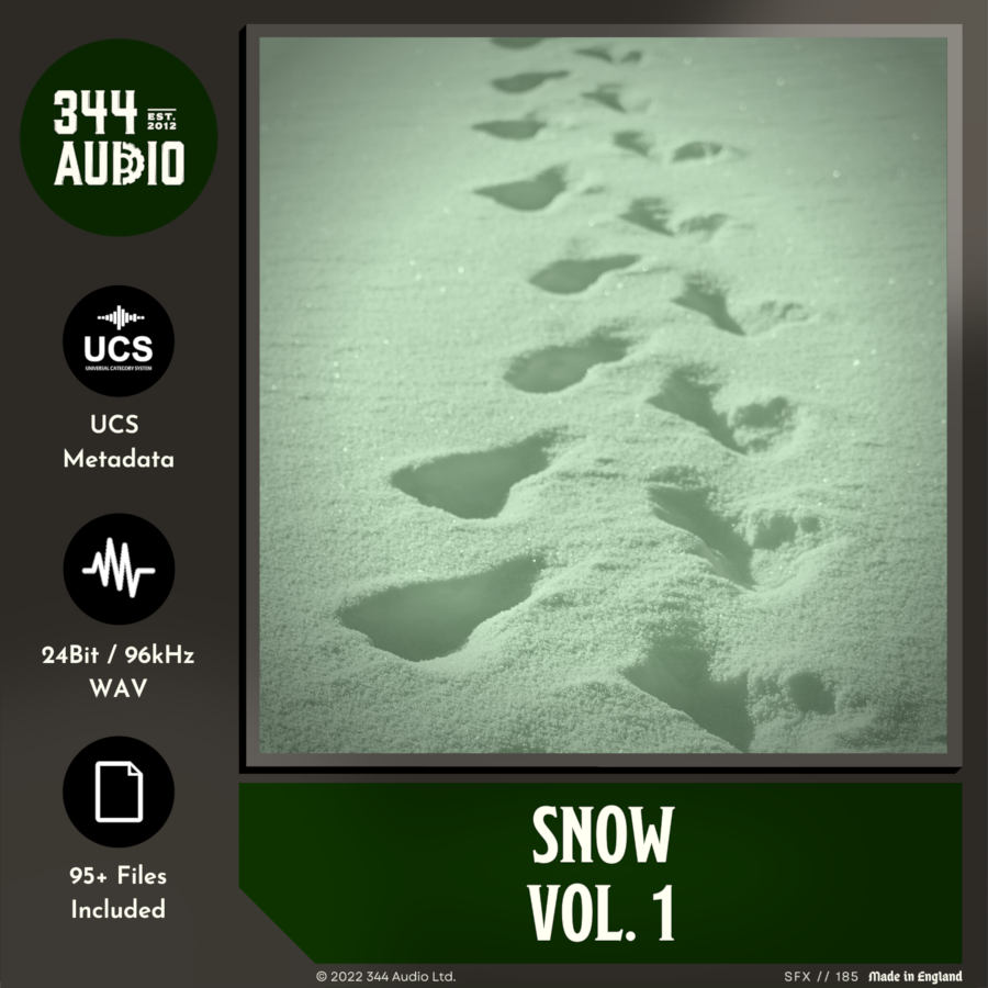 344 SFX - Snow Vol. 1 Sample Packs Software GUI Artwork
