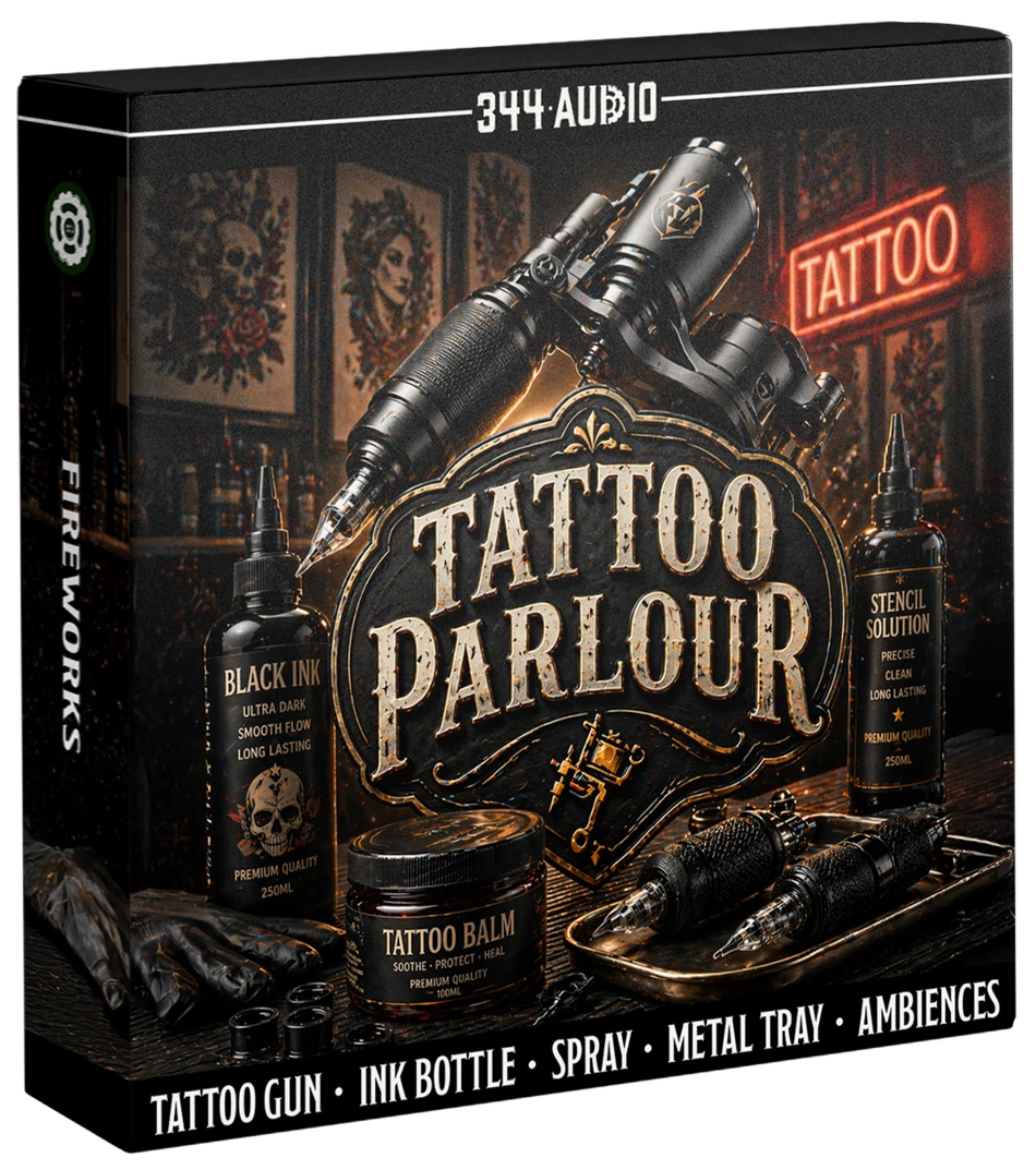 344 SFX - Tattoo Parlour Sample Packs Software GUI Artwork