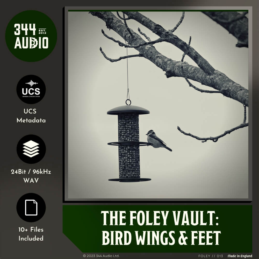 344 SFX - The Fault Vault: Bird Wings & Feet Sample Packs Software GUI Artwork