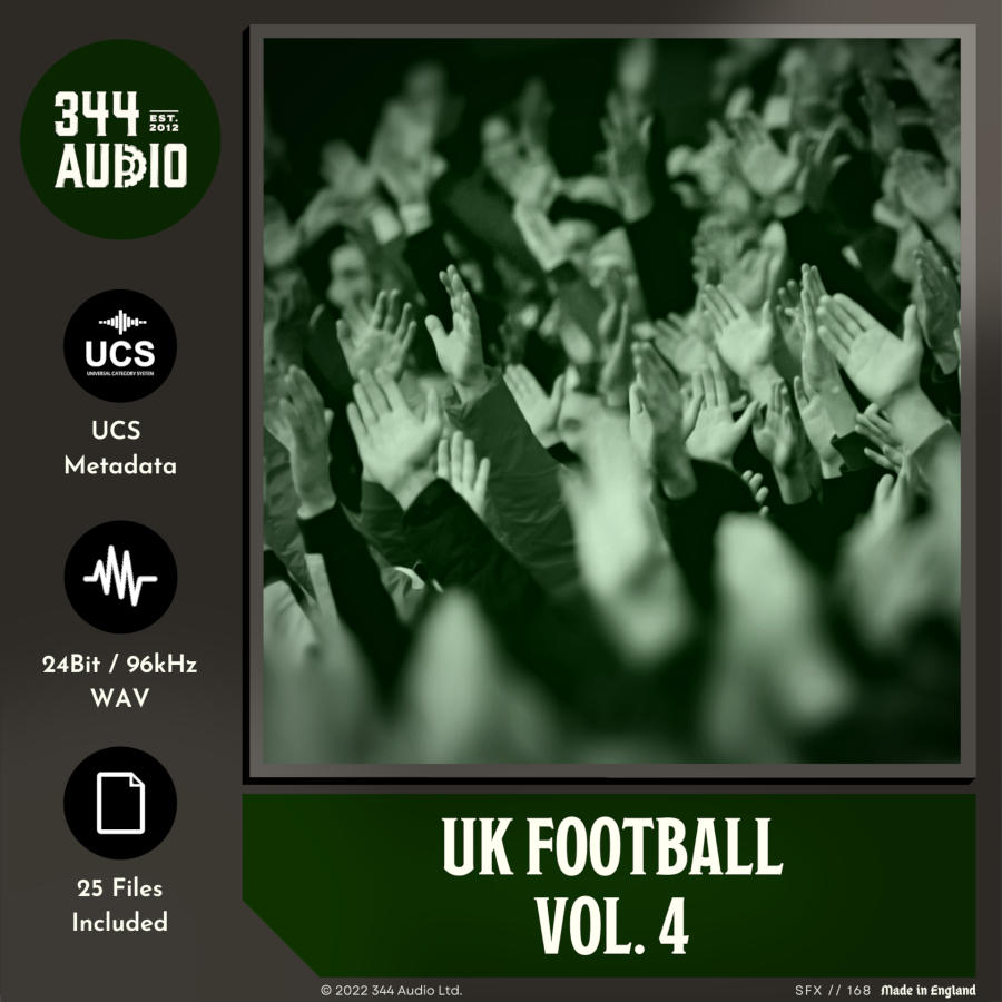 344 SFX - UK Football Vol. 4 Sample Packs Software GUI Artwork