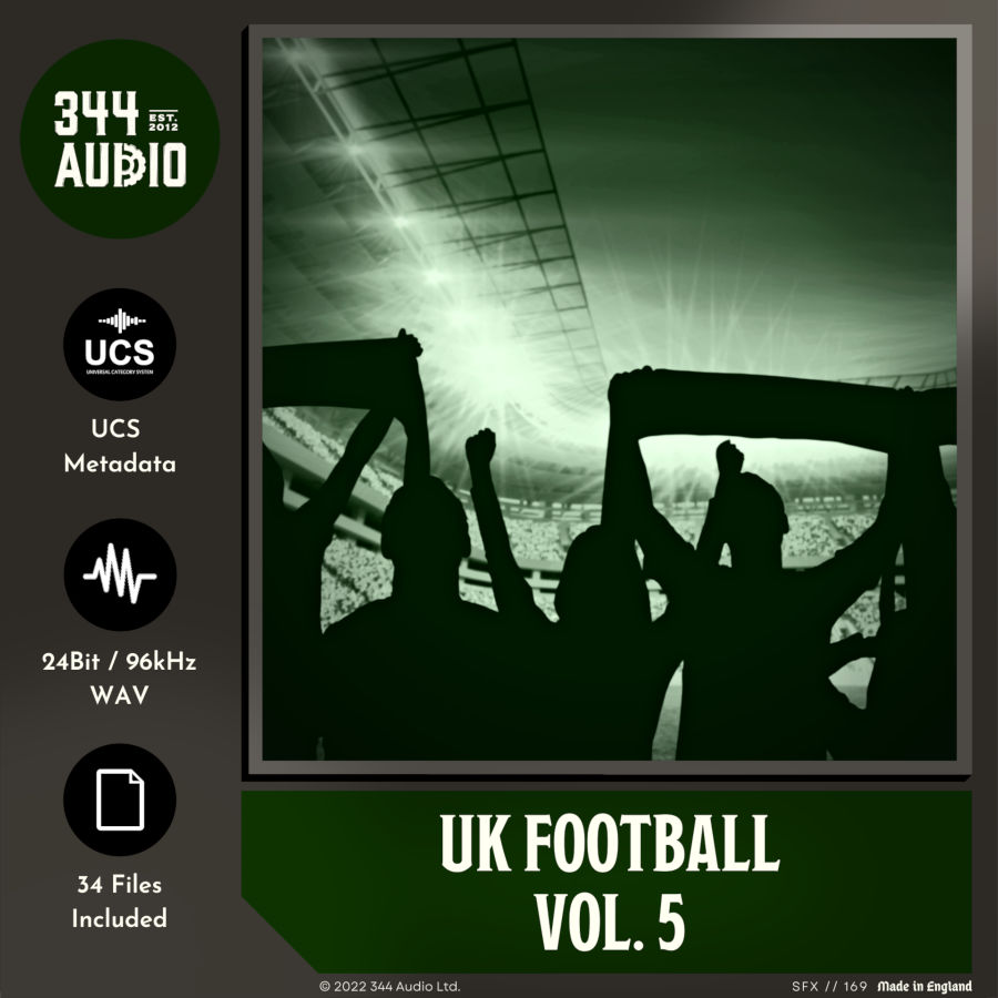344 SFX - UK Football Vol. 5 Sample Packs Software GUI Artwork