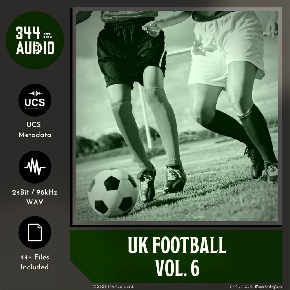 344 SFX - UK Football Vol. 6 Sample Packs Software GUI Artwork