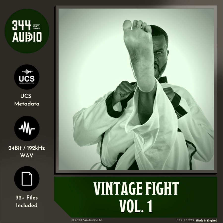 344 SFX - Vintage Fight Vol. 1 Sample Packs Software GUI Artwork