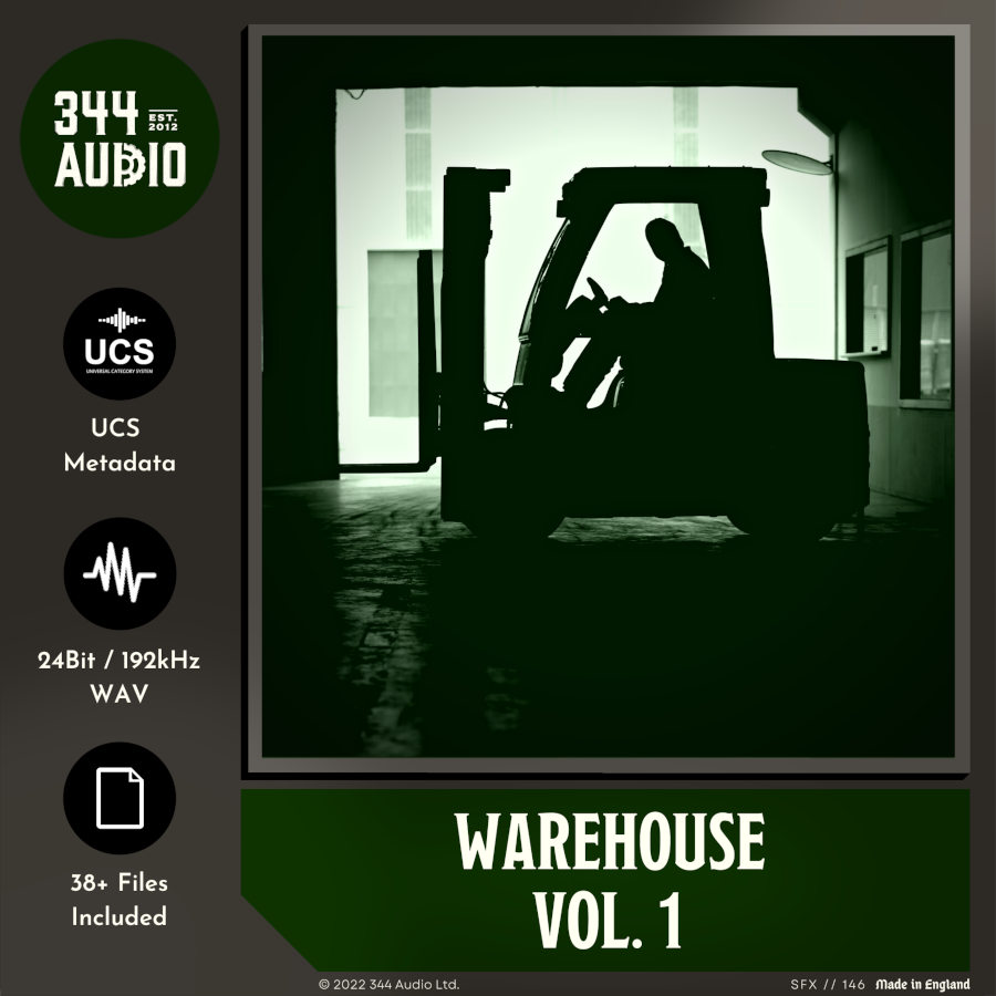 344 SFX - Warehouse Vol. 1 Sample Packs Software GUI Artwork