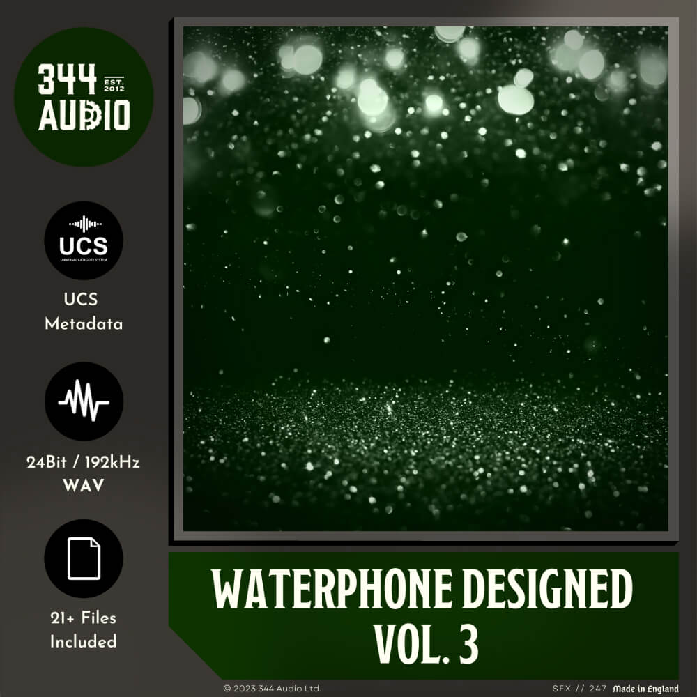 344 SFX - Waterphone Designed Vol. 3 Sample Packs Software GUI Artwork