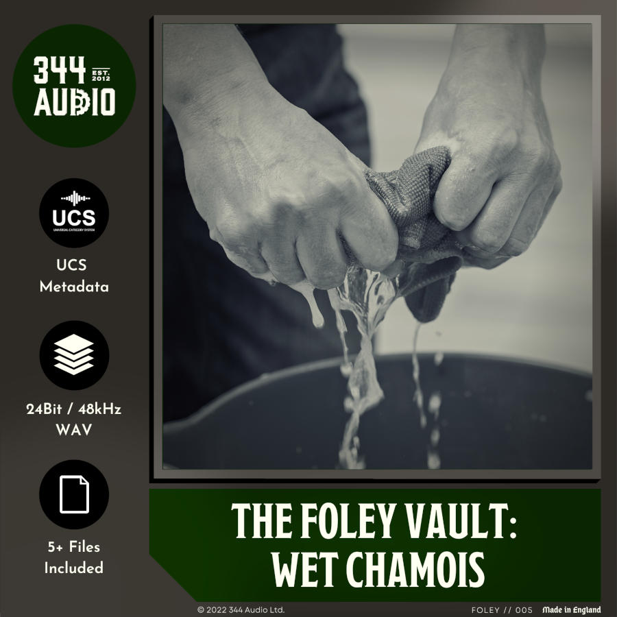 344 SFX - The Foley Vault: Wet Chamois Sample Packs Software GUI Artwork