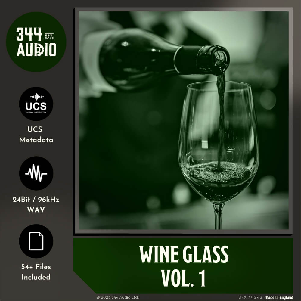 344 SFX - Wine Glass Vol 1 Sample Packs Software GUI Artwork