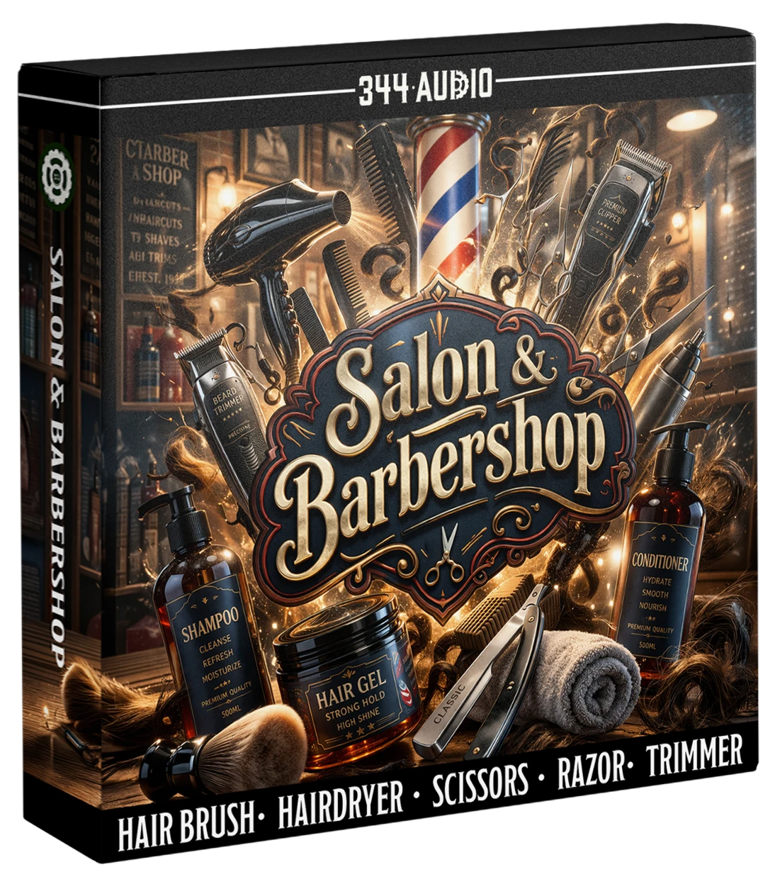 344 SFX - Salon & Barbershop Sample Packs Software GUI Artwork